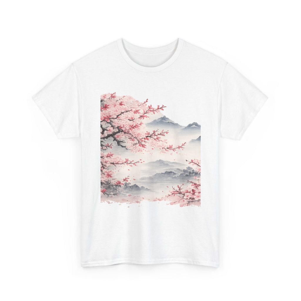 Cherry Blossom Tee - Elm Studio, Unisex Nature Graphic T-Shirt